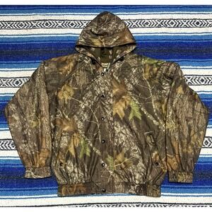 Remington Men's Medium Mossy Oak Break-Up Camo Hunting Jacket Hood Scent Control